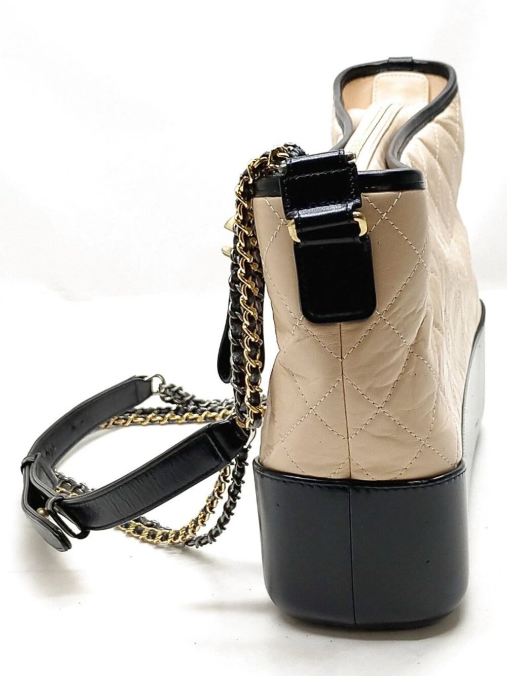 Authentic Chanel Gabrielle Hobo Bag Quilted Leather Chain Crossbody - Picture 5 of 16